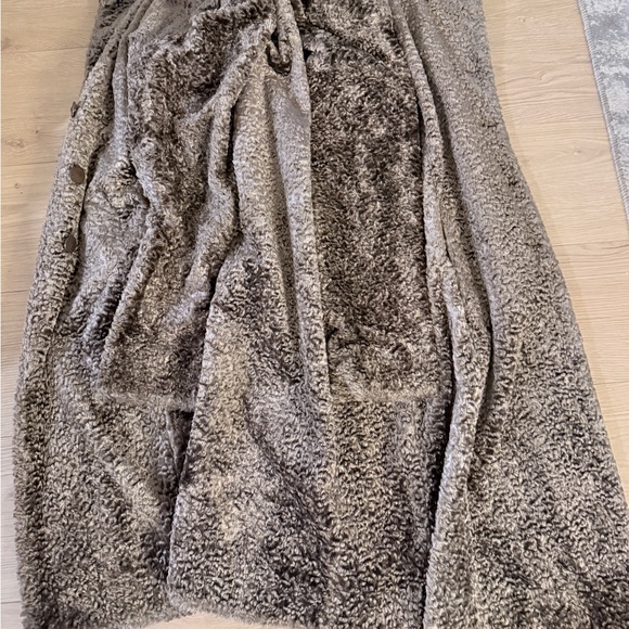 Alpine Studio Size Large Cozy brown Faux Fur Women's Coat early 2000s/90s - Picture 7 of 16